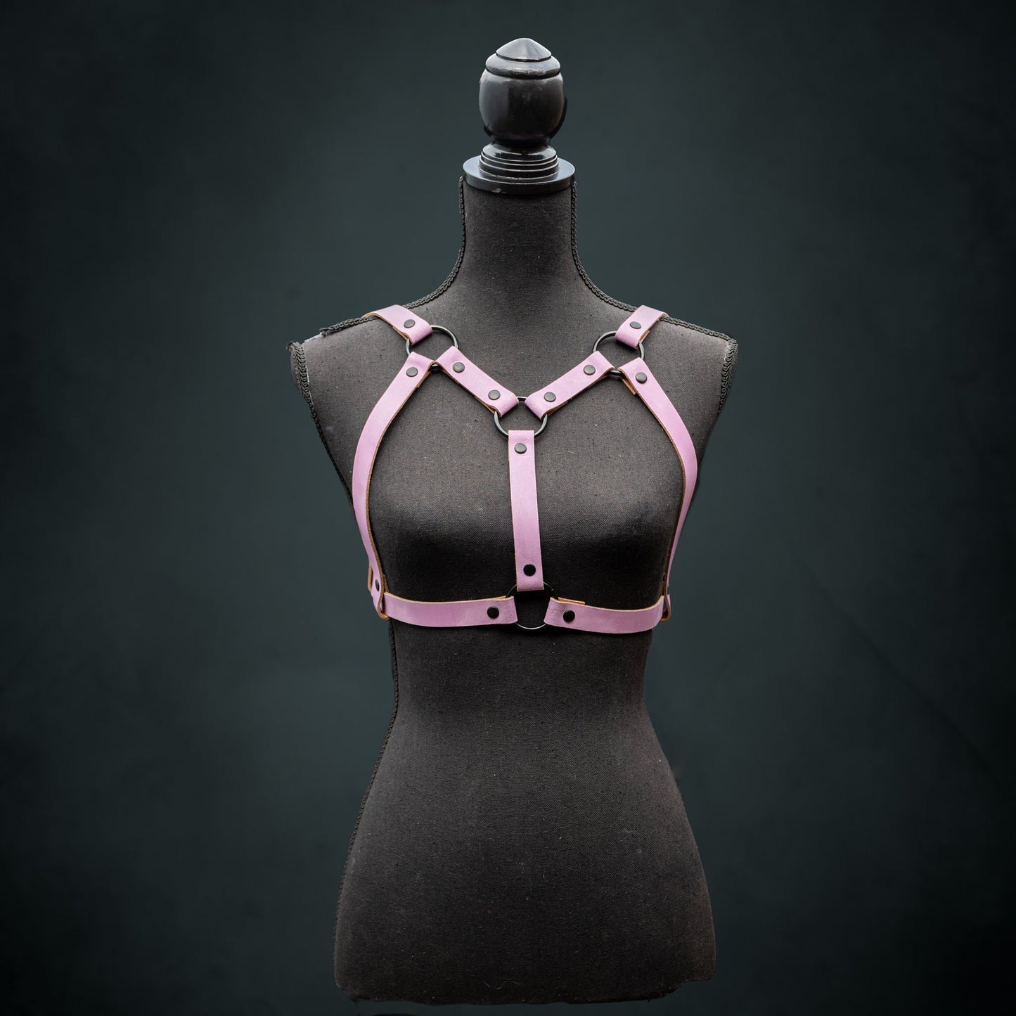 Handmade Lilac Leather Chest Harness - Versatile Statement Piece *LIMITED EDITION*