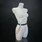 Leather Chain Waist Belt | Handmade Genuine Leather Belt