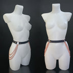 Leather Chain Waist Belt | Handmade Genuine Leather Belt