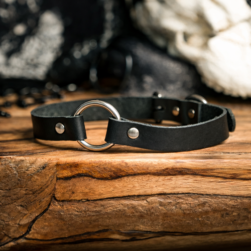 Leather O-Ring Choker | Handmade Genuine Leather Choker