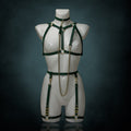 Slim Eris Cup Harness in Green Leather | Limited Edition