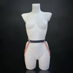 Leather Chain Waist Belt | Handmade Genuine Leather Belt
