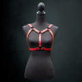 Handgemaakt rood leren borstharnas - Veelzijdig statement-stuk *LIMITED EDITION*