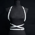 Luna Wraparound Leather Harness | White
