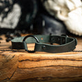 All Black Small O-Ring Choker - handmade with 100% genuine leather.